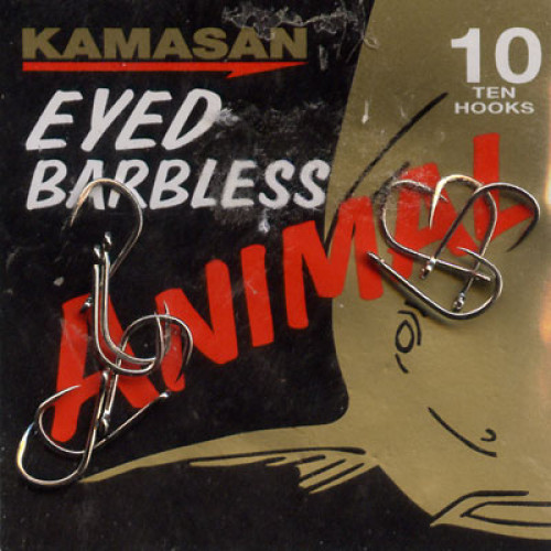 Kamasan Animal Eyed Barbless Hook Size 10 - Fishing Hooks