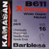Kamasan B911 Extra Strong Eyed Fishing Hooks - Size 14