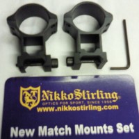 Nikko Stirling MK11 Match Mounts High 30mm Weaver NSMM30WH
