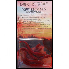 Enterprise Tackle ARTIFICIAL, IMITATION BAITS Red Worms PopUp Buoyant in worm flavour