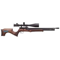 Reximex Lyra .22 calibre 12 shot Multishot PCP Air Rifle walnut stock