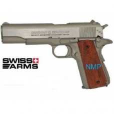SWISS ARMS SA-1911 Silver CO2 Blowback 18 shot 4.5mm bb (288509)