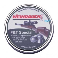 Weihrauch F&T Special .22 calibre 5.53mm 14.66 Grains tin of 200