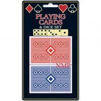 2 PACK PLAYING CARDS & DICE