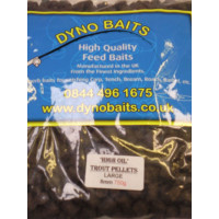 HIGH OIL 8mm Large TROUT PELLETS ( DYNO BAITS ) 750g