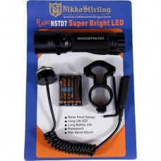 Nikko Stirling FLASH Led Flashlight Kit with Rifle Barrel Fitting Kit