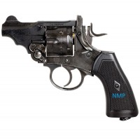 Webley MKVI Civilian 2.5 inch Revolver Battlefield Finish 12g co2 Air Pistol .177 Calibre Pellet version .455